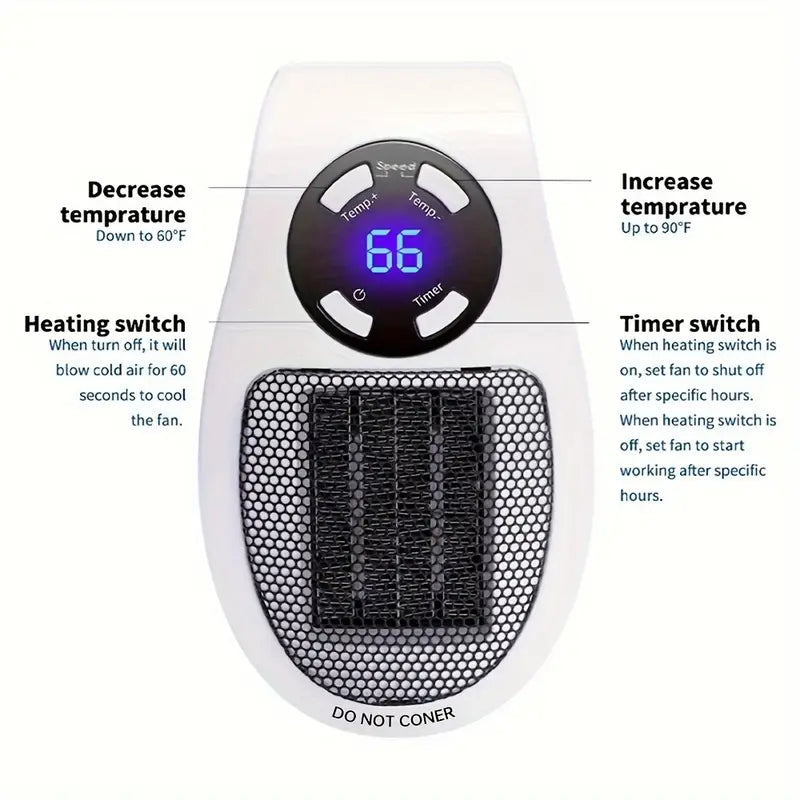 POTABLE MINI ELECTRIC TOASTY HEATER