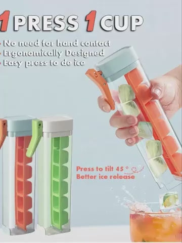 Easy-Press Single-Hand Ice Cube Maker